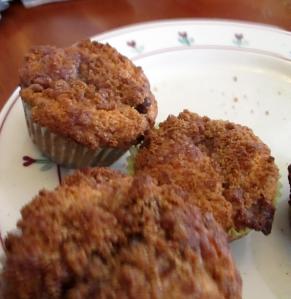 Streusel topped muffins